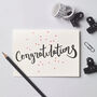 'Congratulations' Script Letterpress Card, thumbnail 2 of 4