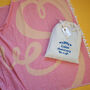 Personalised Towel, Throw, 2nd Anniversary Gift, thumbnail 5 of 11