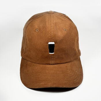 Pint Embroidered Corduroy Hat Perfect For Stout Fans, 7 of 10