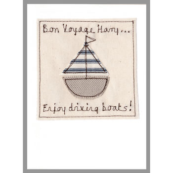 Personalised Sailing Boat Leaving Card, 3 of 12