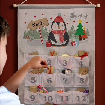 Personalised Christmas Penguin Advent Calendar, 2 of 5