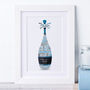 Personalised 50th Birthday Champagne Word Art, thumbnail 2 of 10