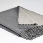Personalised Linen And Merino Reversible Throws, thumbnail 2 of 7