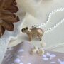 Capybara Necklace Enamelled Sterling Silver, thumbnail 2 of 5