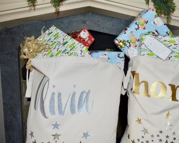 Personalised Contemporary Christmas Sack, 6 of 6