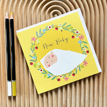 Silver Foiled New Baby Card, 5 of 5