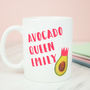 Personalised 'Avocado Queen' Name Mug, thumbnail 1 of 3