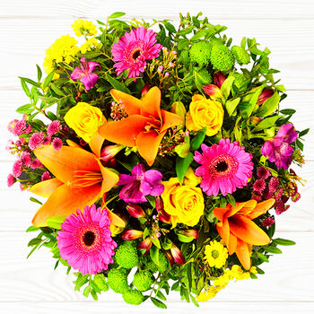 Vibrant Hand Tied Fresh Flower Bouquet, 2 of 8