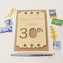 Personalised 30th Birthday Wooden Card, thumbnail 6 of 9