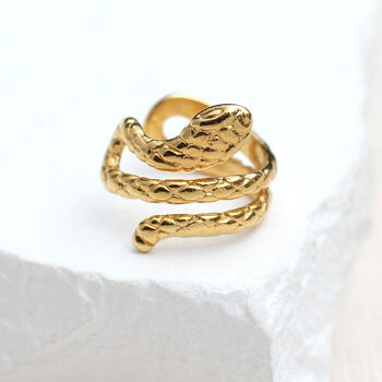 Gold Snake Ear Wrap Cuff, 2 of 4