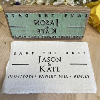 Save The Date Rubber Stamp – Modern, 4 of 5