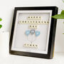 Baby Boy Happy Christening Day Personalised Gift Frame, thumbnail 4 of 8