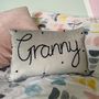 Personalised Grandparent Embroidered Cushion, thumbnail 2 of 8