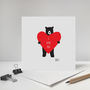 Idst I Love You, Anniversary Bear Card, thumbnail 2 of 2