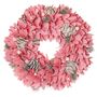 Winter Sparkle Pink Door Wreath, thumbnail 2 of 5