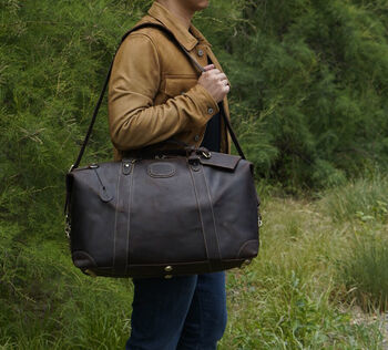 Genuine Leather Boarding Bag For Travelling, 4 of 12