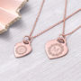 Gold Plated Personalised Flower Circle Initial Necklace, thumbnail 1 of 8