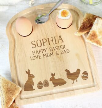 Personalised Egg And Toast Board, 2 of 3