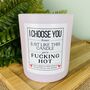 Personalised You're Fucking Hot Valentines Candle Gift, thumbnail 2 of 11