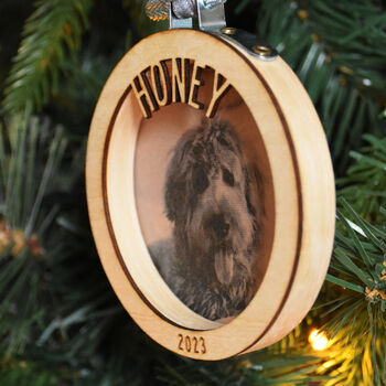 Personalised Wooden Pet Christmas Decoration, 3 of 6
