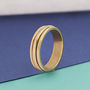 Gold Plated Sterling Silver Spinning Ring, thumbnail 1 of 5