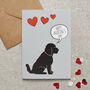 Cockapoo / Labradoodle Valentine's Day Card, thumbnail 2 of 3