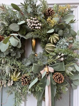 Luxury Fresh Christmas Wreath, 2 of 5