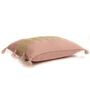Adah Recycled Rectangle Cotton Cushion Cover Pink, thumbnail 2 of 4
