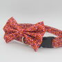 Red Petal Dog Bow Tie, thumbnail 3 of 5