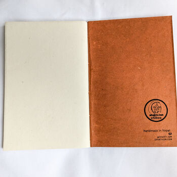 Eco Friendly Nepali Lokta Paper Notebook A6, Fair Trade, 2 of 3
