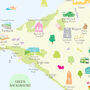 Map Of Isle Of Wight Art Print, thumbnail 4 of 5