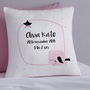 New Baby Personalised Whale Cushion, thumbnail 1 of 2