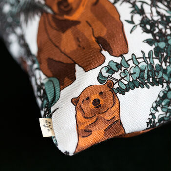 Bear Print Cushion, 3 of 4
