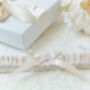 Satin Bridal Wedding Garter With Swarovski Crystal, thumbnail 2 of 5