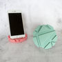 Phone Stand Plain Colours Handmade From Jesmonite, thumbnail 3 of 8