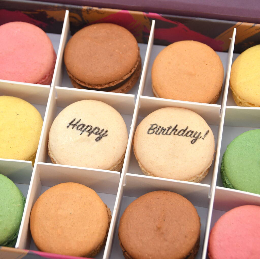 Happy Birthday Macaron Gift Box, 1 of 5
