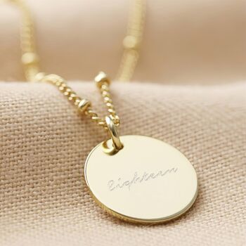Personalised 18ct Gold Plated St Christopher Necklace, 3 of 12