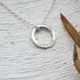Women's Personalised Circle Pendant Necklace, thumbnail 2 of 7