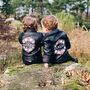 Custom Name Kid Flower Girl Leather Jacket, thumbnail 2 of 7