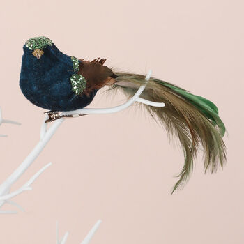 G Decor Clip On Bird Christmas Tree Decoration, 6 of 7