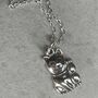 925 Sterling Silver Maneki Neko Cat Necklace, thumbnail 6 of 12