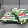 Pink Flamingos Cushion Cover With Leafy Florals, thumbnail 4 of 7