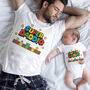 Super Daddio And Babio Gaming T Shirt And Baby Grow Set, thumbnail 1 of 4