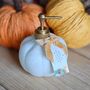 White Pumpkin And Sage Glass Pumpkin Bottle Hand Wash, thumbnail 2 of 3