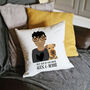 Personalised Dog Dad Gift Cushion, thumbnail 1 of 11