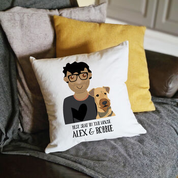 Personalised Dog Dad Gift Cushion, 3 of 12
