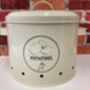 Cream Metal Potato Storage Tin – 21cm, thumbnail 8 of 9