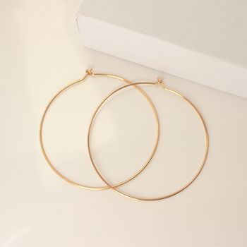 Large Gold Hoop Earrings, 2 of 2