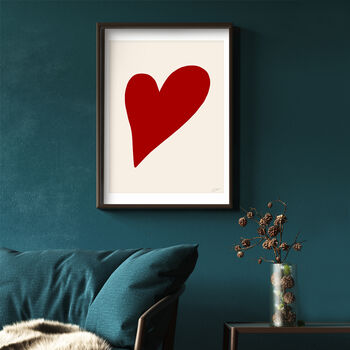 Abstract Heart Art Print, 2 of 2