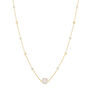 Iseo Pink Chalcedony And Gold Plated Necklace, thumbnail 3 of 4